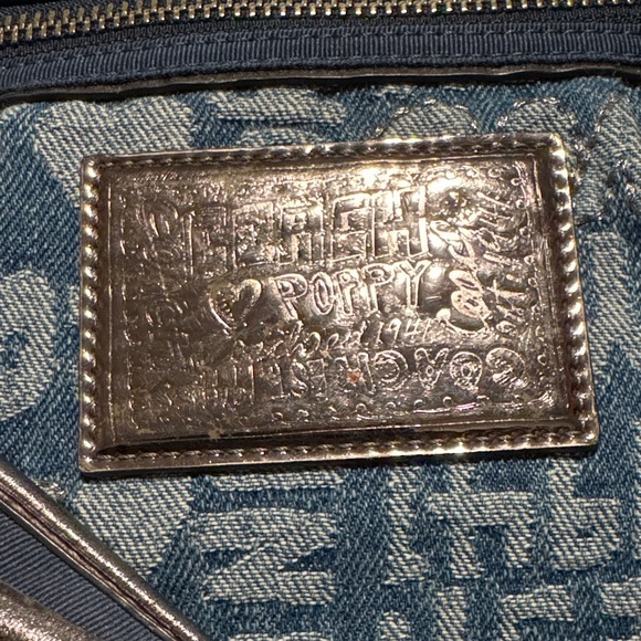 Coach Poppy Denim Graffiti Wordblock Signature Crossbody Bag 2011 - Picture 2 of 13